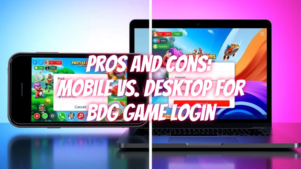 Pros and Cons: Mobile vs. Desktop for BDG Game Login